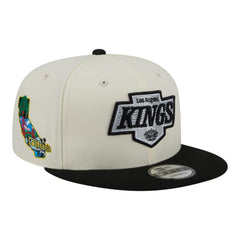 Los Angeles Kings New Era Injection Localized Two-Tone 9FIFTY Snapback Hat - White/Black | US 203293147