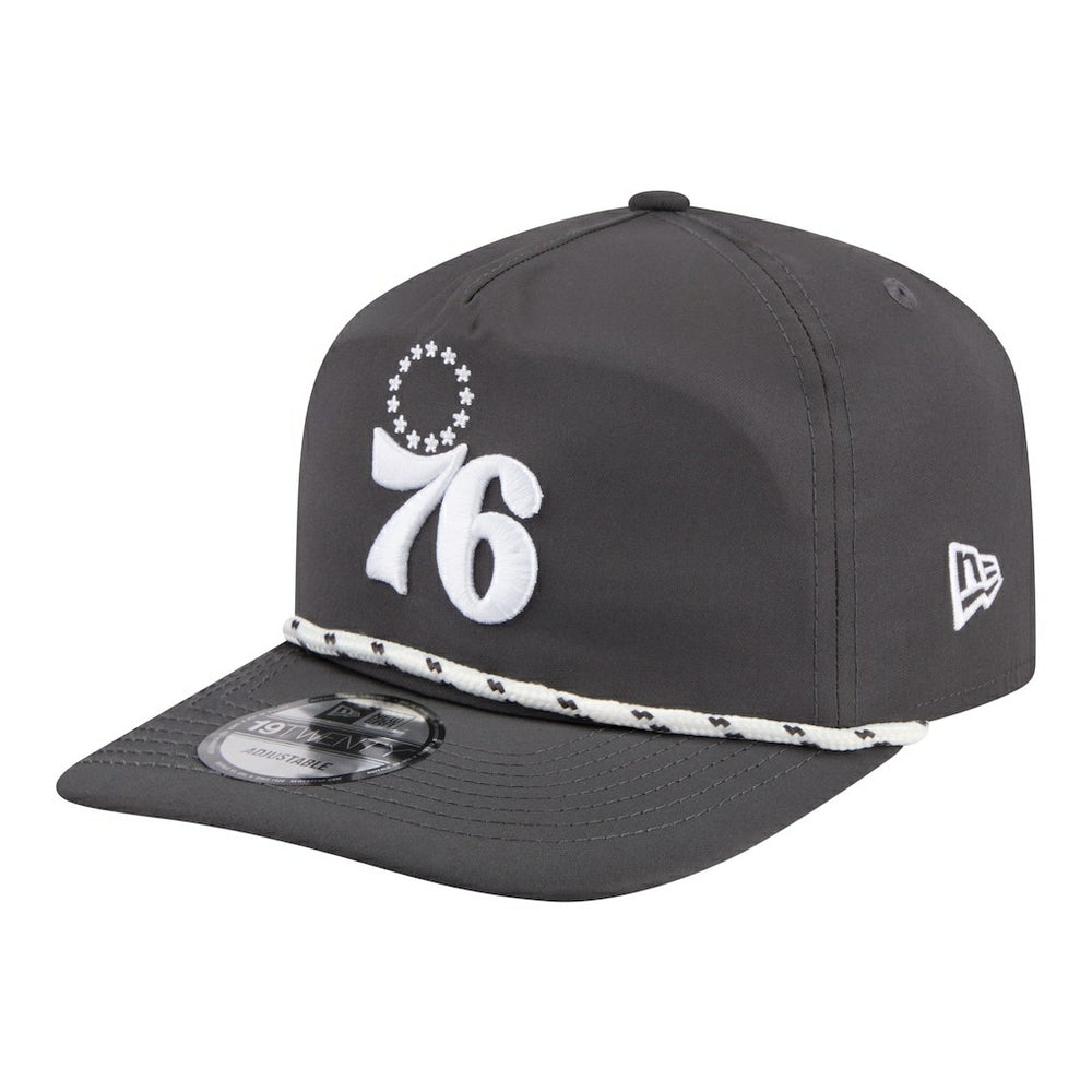 Philadelphia 76ers Tonal Rope 19TWENTY Adjustable Hat Graphite - New Era