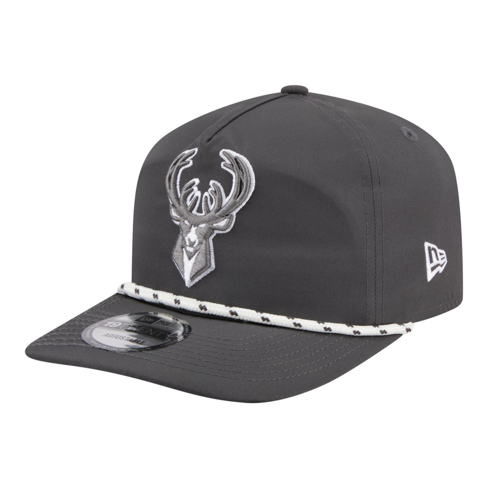 Milwaukee Bucks Tonal Rope 19TWENTY Adjustable Hat Graphite - New Era