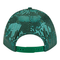 Boston Celtics Women's Sequin M-Crown 9FORTY Adjustable Hat Kelly Green - New Era