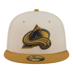 Colorado Avalanche New Era Colorpack Two-Tone 59FIFTY Fitted Hat - Cream/Tan | US 203294178