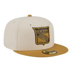 New York Rangers New Era Colorpack Two-Tone 59FIFTY Fitted Hat - Cream/Tan | US 203294182