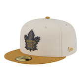 Toronto Maple Leafs New Era Colorpack Two-Tone 59FIFTY Fitted Hat - Cream/Tan | US 203294184
