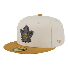 Toronto Maple Leafs New Era Colorpack Two-Tone 59FIFTY Fitted Hat - Cream/Tan | US 203294184