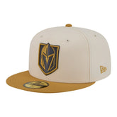 Vegas Golden Knights New Era Colorpack Two-Tone 59FIFTY Fitted Hat - Cream/Tan | US 203294188