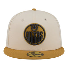 Edmonton Oilers New Era Colorpack Two-Tone 59FIFTY Fitted Hat - Cream/Tan | US 203294200
