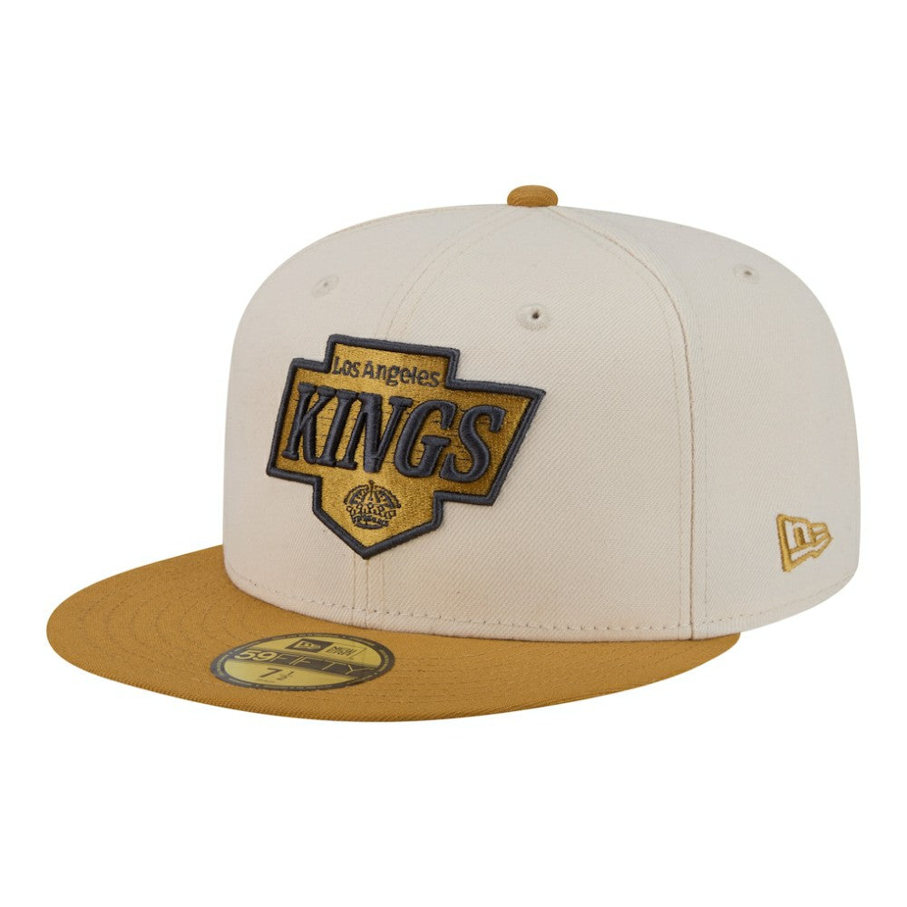Los Angeles Kings New Era Colorpack Two-Tone 59FIFTY Fitted Hat - Cream/Tan | US 203294201