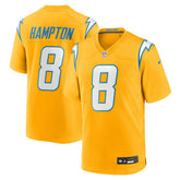 Omarion Hampton Los Angeles Chargers Alternate Charger Power Game Player Jersey - Gold Jerseys