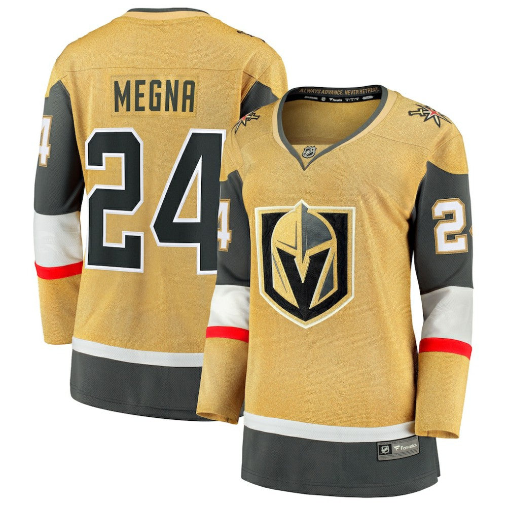 Jaycob Megna Vegas Golden Knights Fanatics Women's Home Breakaway Jersey - Gold | US 203295011