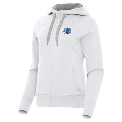 Orlando Magic Antigua Women's New Logo Victory Full-Zip Hooded Sweatshirt White
