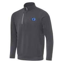 Orlando Magic Antigua New Logo Generation Quarter-Zip Pullover Top Pewter - New Era