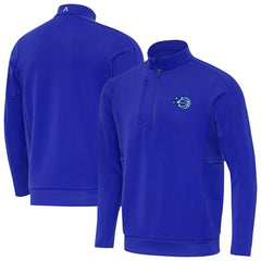 Orlando Magic Antigua New Logo Generation Quarter-Zip Pullover Top Royal - New Era