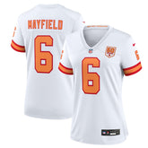 Baker Mayfield '76 Tampa Bay Buccaneers Women's 50th Season Game Jersey - White Jerseys