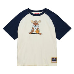 Seattle Mariners Mitchell & Ness Women's Boyfriend Raglan T-Shirt - Cream T-shirts