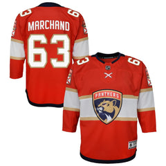 Brad Marchand Florida Panthers Outerstuff Youth Premier Player Jersey - Red | US 203319986