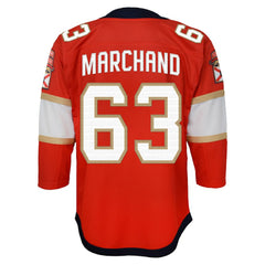 Brad Marchand Florida Panthers Outerstuff Youth Premier Player Jersey - Red | US 203319986