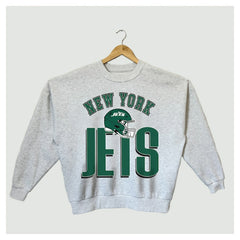 New York Jets Gameday Couture Women's Fierce Focus Premium Oversized Fleece Pullover Sweatshirt - Ash Pullover