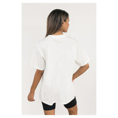 Los Angeles Chargers Gameday Couture Women's Oversized Classic Fierce Focus T-Shirt - White T-shirts
