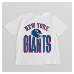 New York Giants Gameday Couture Women's Oversized Classic Fierce Focus T-Shirt - White T-shirts