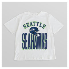 Seattle Seahawks Gameday Couture Women's Oversized Classic Fierce Focus T-Shirt - White T-shirts