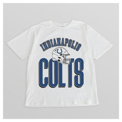 Indianapolis Colts Gameday Couture Women's Oversized Classic Fierce Focus T-Shirt - White T-shirts