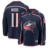 Miles Wood Columbus Blue Jackets Fanatics Home Breakaway Jersey - Navy | US 203322874