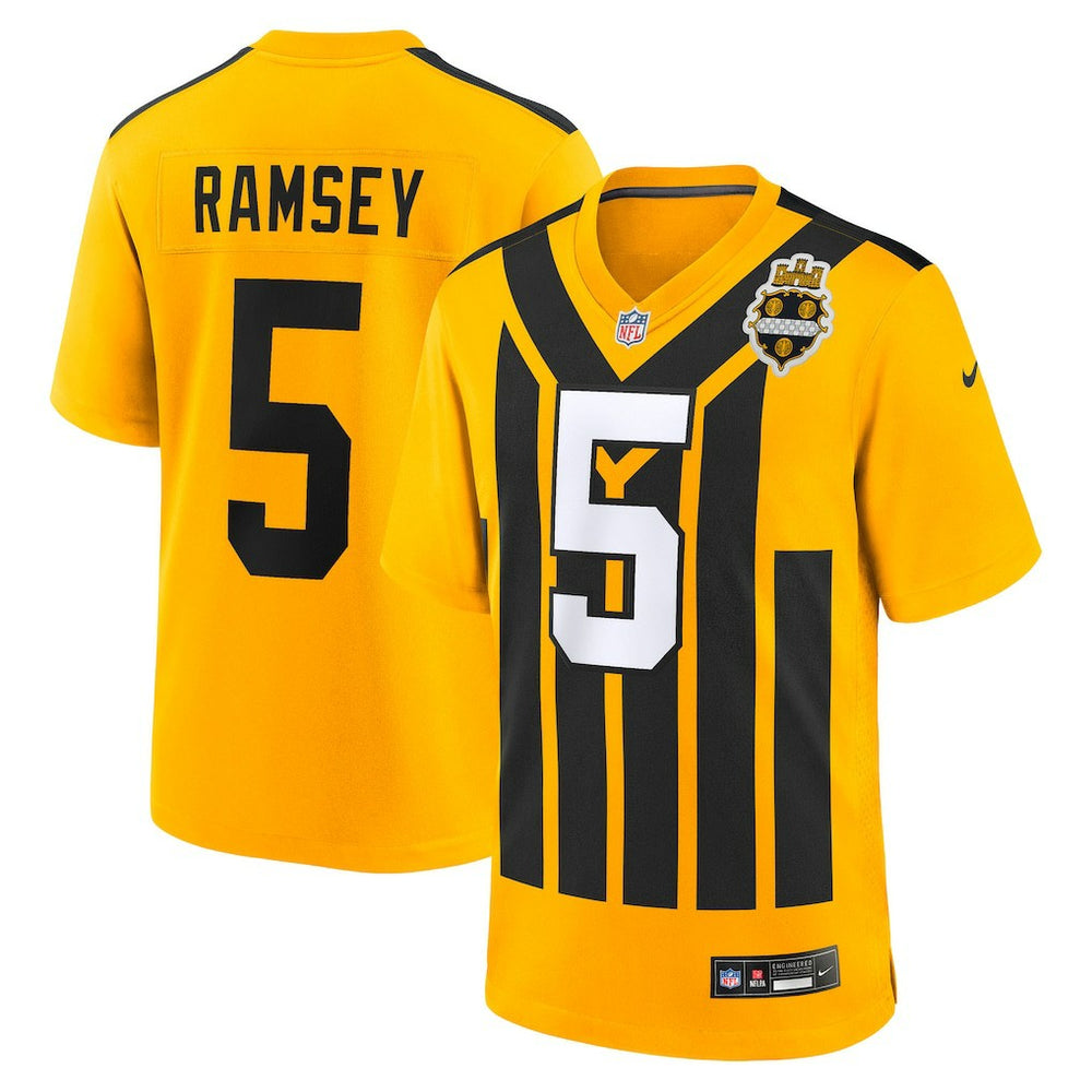 Jalen Ramsey Pittsburgh Steelers Alternate 1933 Throwback Game Jersey - Gold Jerseys