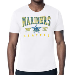 Seattle Mariners Starter Distressed Logo T-Shirt - White T-shirts