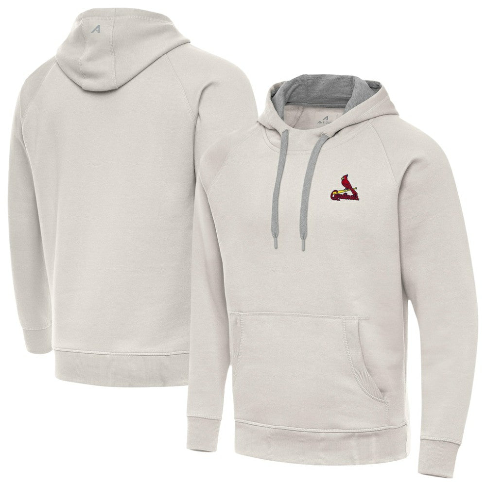 St. Louis Cardinals Antigua Victory Pullover Hoodie - Cream Hoodies