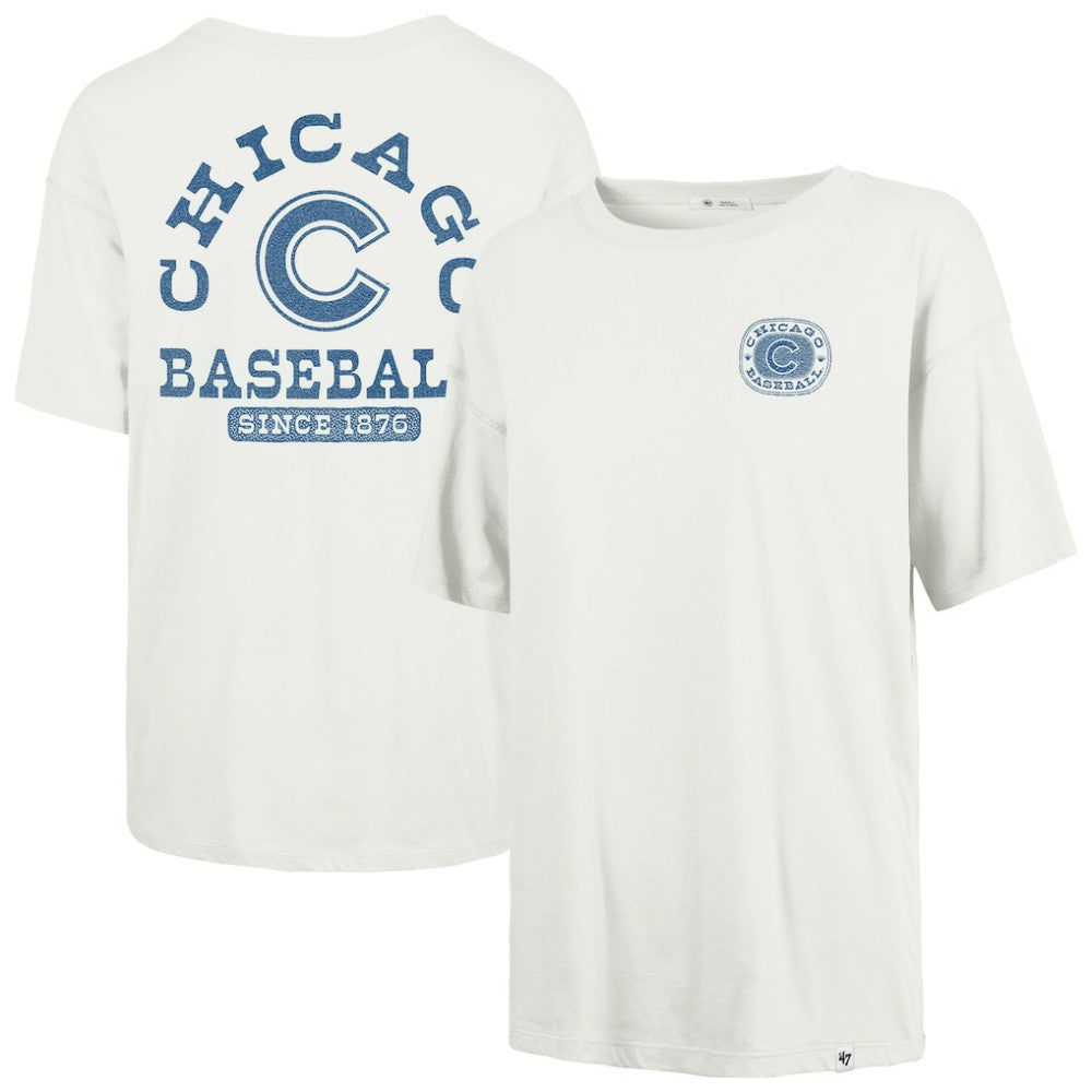 Chicago Cubs '47 Women's Back Canyon Sadie T-Shirt - Natural T-shirts