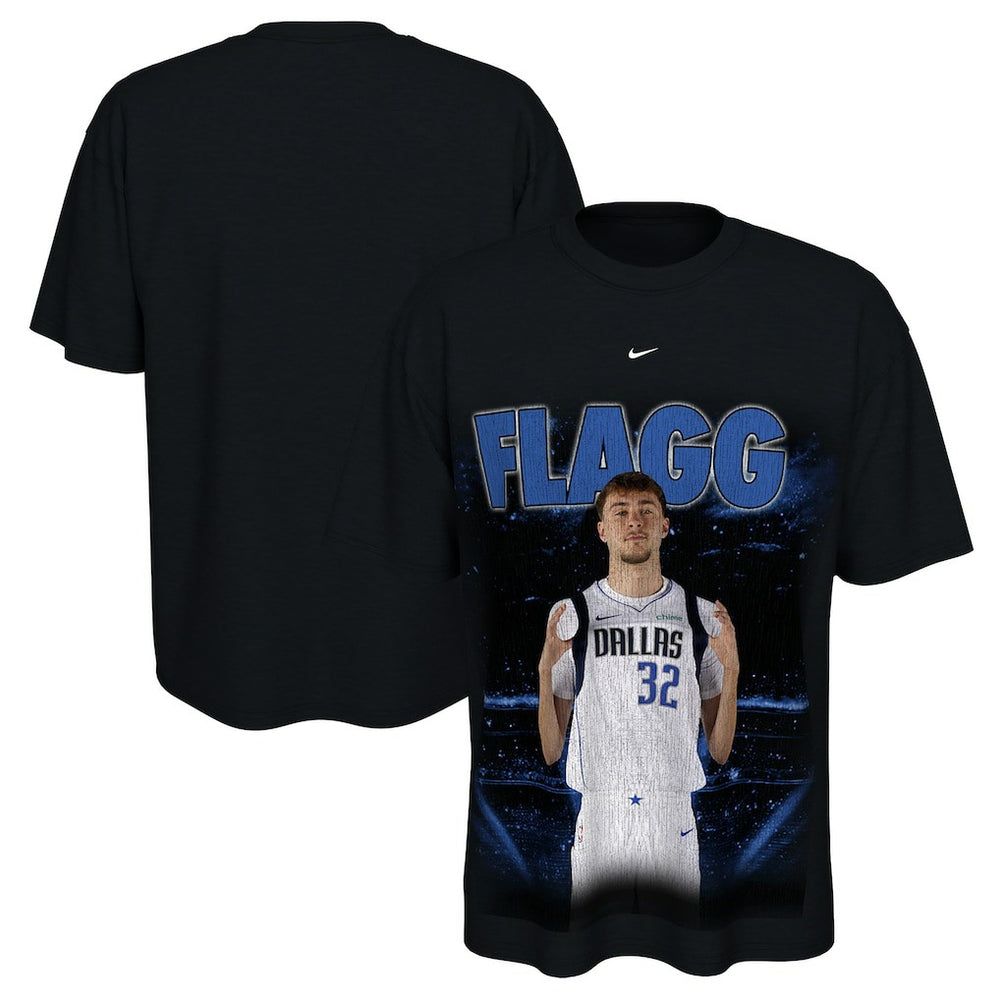 Cooper Flagg Dallas Mavericks Unisex New Faces x New Places T-Shirt Black - Nike
