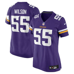 Eric Wilson Minnesota Vikings Women's Team Game Jersey - Purple Jerseys