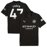 Phil Foden Manchester City 2025/26 Away Replica Player Jersey Black - Puma discount