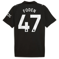 Phil Foden Manchester City 2025/26 Away Replica Player Jersey Black - Puma discount
