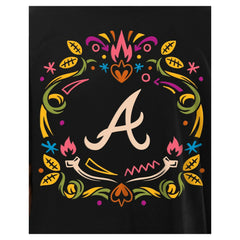 Atlanta Braves New Era Día de los Muertos T-Shirt - Black T-shirts