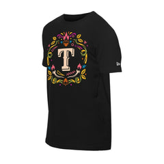 Texas Rangers New Era Día de los Muertos T-Shirt - Black T-shirts