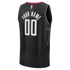 Houston Rockets Youth Fast Break Custom Jersey Statement Edition Black - Fanatics