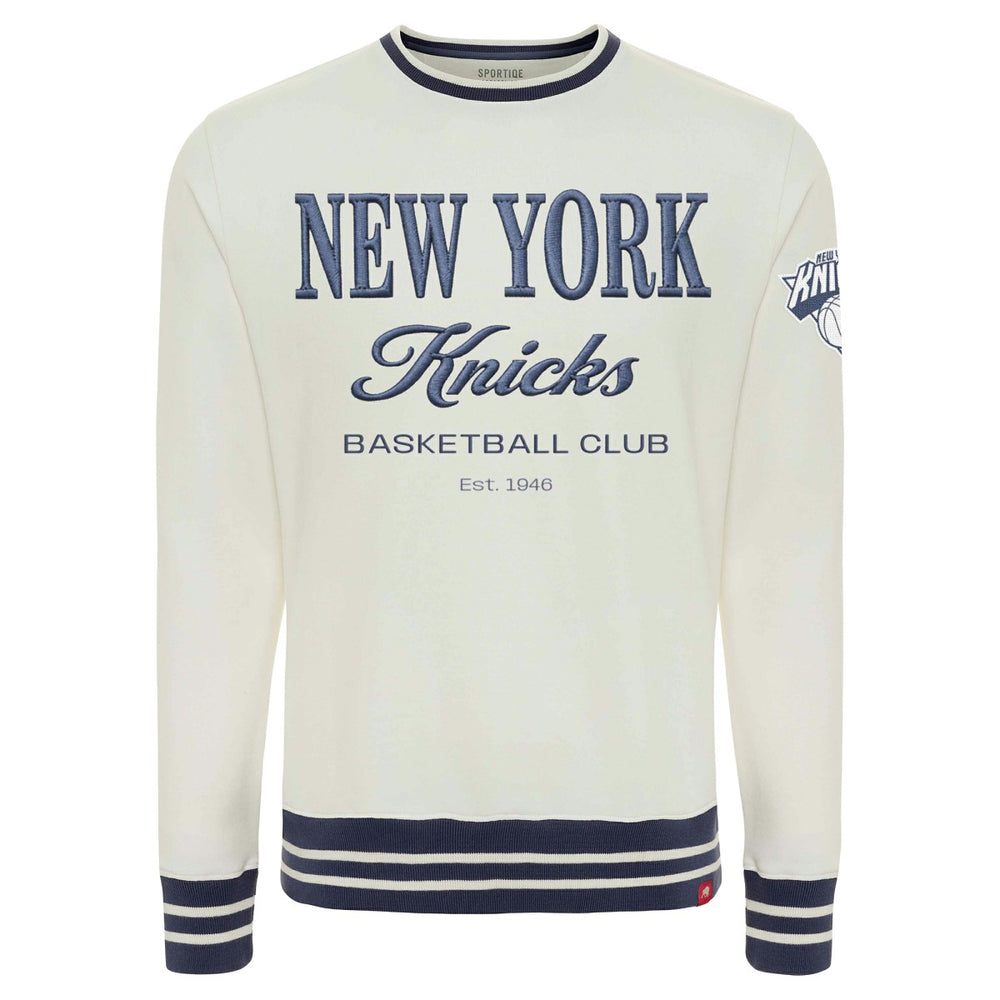 New York Knicks Sportiqe Unisex Athletic Club Collection Ellington Premium Sweatshirt Cream outlet