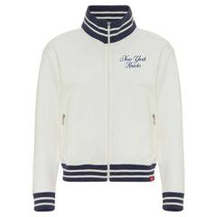 New York Knicks Sportiqe Women's Athletic Club Collection Sutton French Terry Full-Zip Jacket Cream outlet