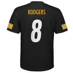 Aaron Rodgers Pittsburgh Steelers Outerstuff Youth Replica Player Jersey - Black Jerseys