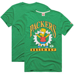 Green Bay Packers Homage x The Simpsons Unisex Tri-Blend T-Shirt - Green T-shirts