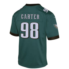 Jalen Carter Philadelphia Eagles Youth Game Player Jersey - Midnight Green Jerseys