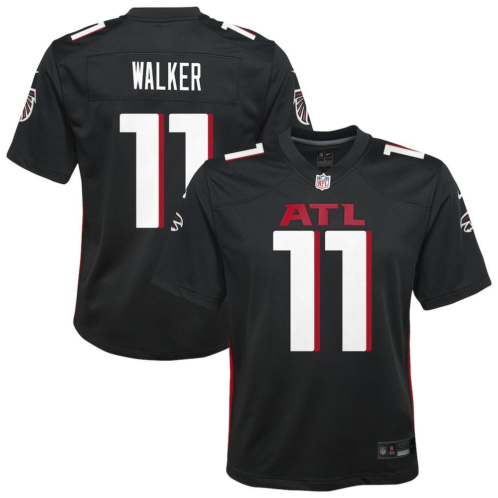 Jalon Walker Atlanta Falcons Youth Team Game Jersey - Black Jerseys
