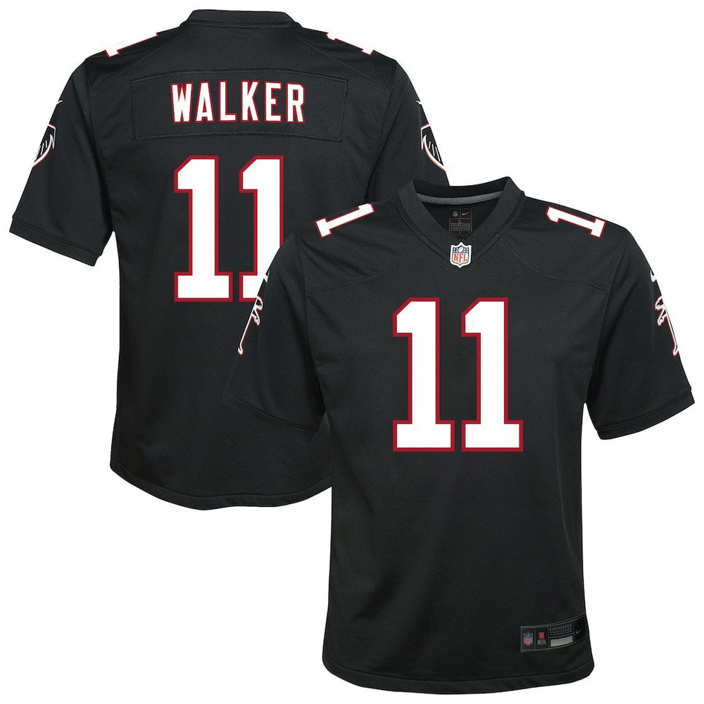 Jalon Walker Atlanta Falcons Youth Alternate Game Jersey - Black Jerseys