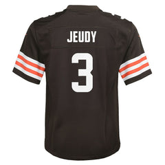 Jerry Jeudy Cleveland Browns Youth Team Game Jersey - Brown Jerseys
