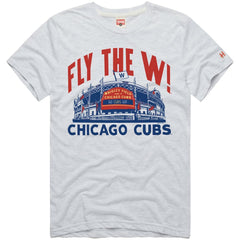 Chicago Cubs Homage Hyper Local Refresh Tri-Blend T-Shirt - Ash T-shirts