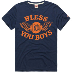 Detroit Tigers Homage Hyper Local Refresh Tri-Blend T-Shirt - Navy T-shirts