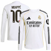 Kylian Mbappé Real Madrid 2025/26 Home Long Sleeve Player Jersey White - Adidas sale