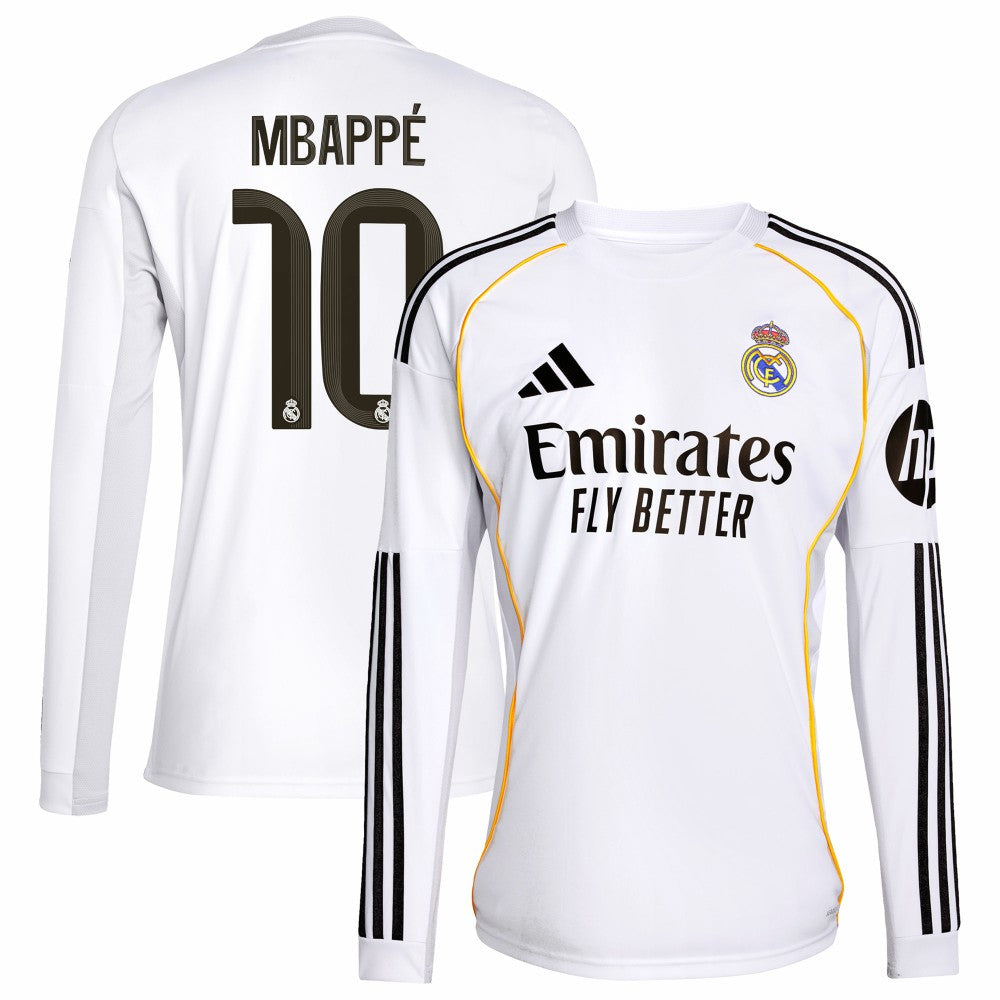 Kylian Mbappé Real Madrid 2025/26 Home Replica Player Jersey White - Adidas outlet