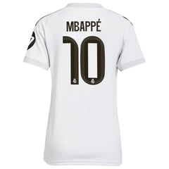 Kylian Mbappé Real Madrid Women's 2025/26 Home Replica Player Jersey White - Adidas for sale